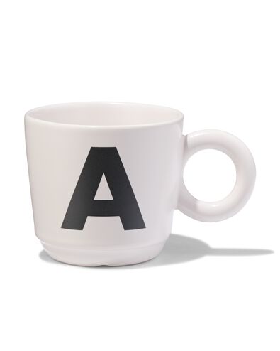 aardewerk mok 280ml letter A