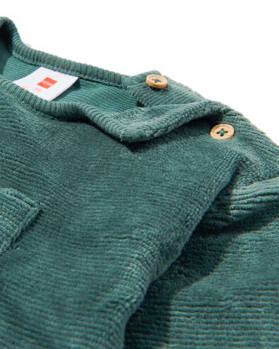 newborn trui rib velours blauw