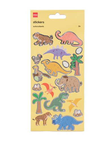 stickervellen dino 19x10 - 2 vel
