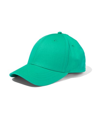 kinderpet met klep katoen groen