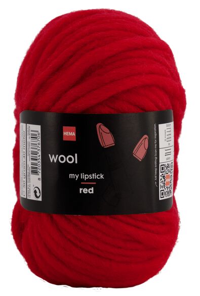 garen wol 50gram 40m rood