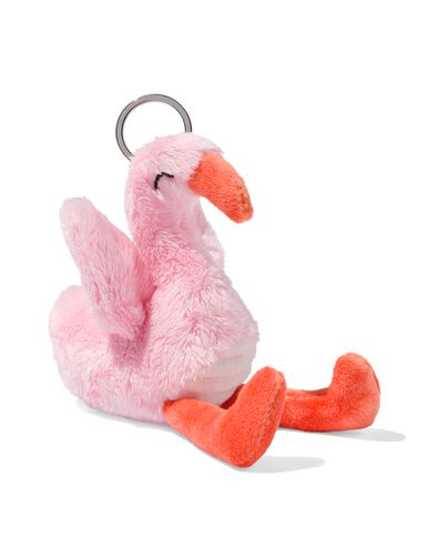 sleutelhanger pluche flamingo