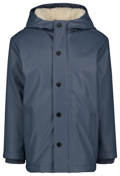 kinderjas met capuchon blauw