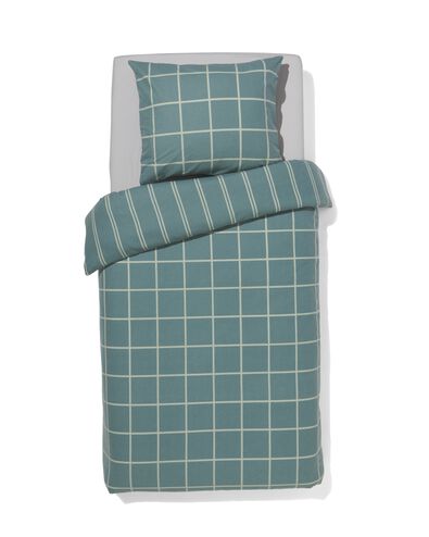dekbedovertrek flanel 140x200/220 ruit/streep