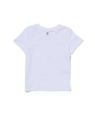 kinder t-shirts biologisch katoen - 2 stuks wit