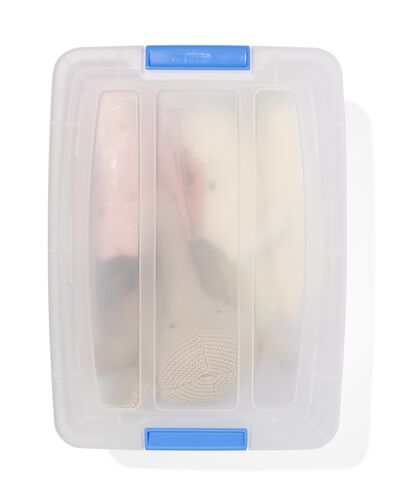 opbergdoos met deksel Rome 15L 39.5x29x18.5cm blauw