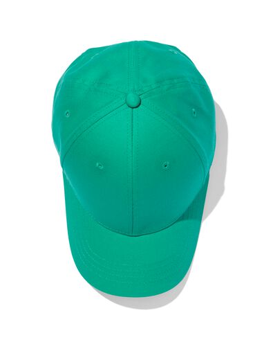 kinderpet met klep katoen groen
