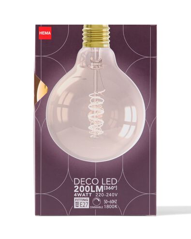 led globe goud E27 4W 200lm g95