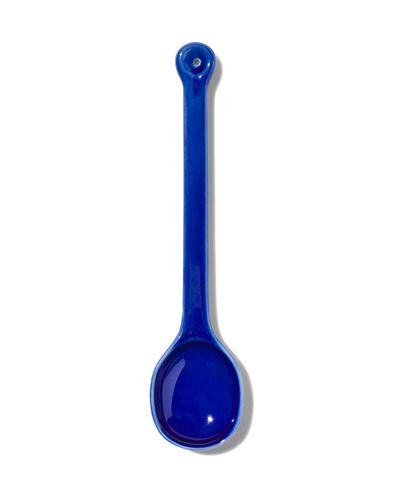 opscheplepel 30cm aardewerk blauw