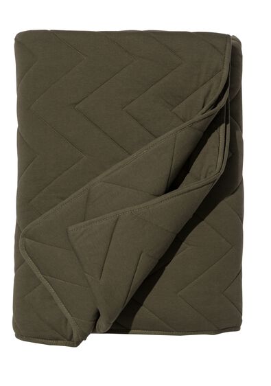 bedsprei katoen 260x235 olijfgroen