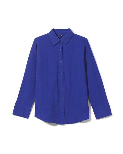 damesblouse Iris blauw