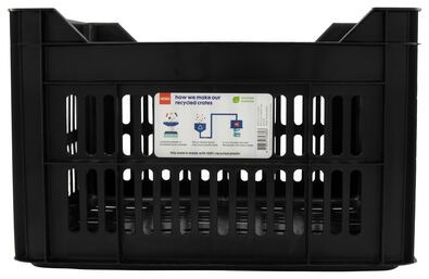 fietskrat recycled 30L - zwart