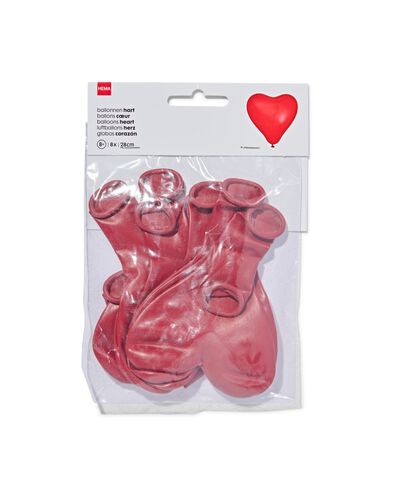 hart ballonnen - 8 stuks