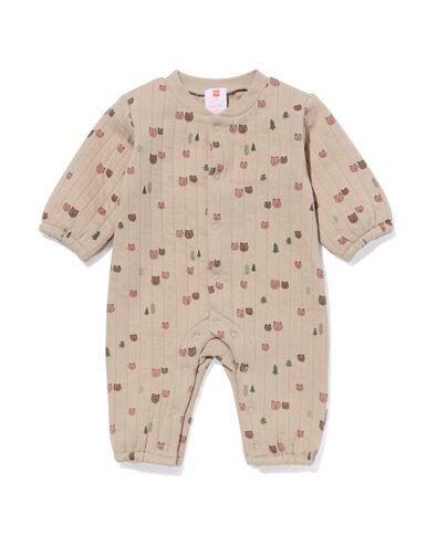 newborn jumpsuit doorgestikt grijs
