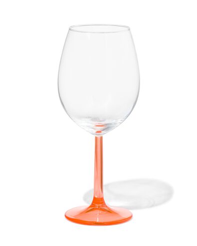 wijnglas 430ml glas met koraal