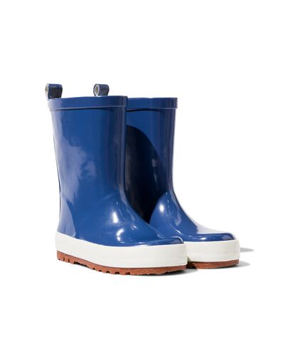 kinder regenlaarzen rubber blauw