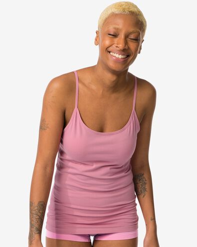 dameshemd stretch katoen roze