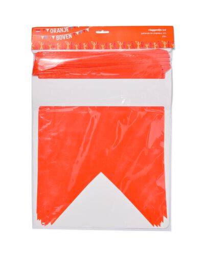 vlaggenlijn plastic oranje XXL 25m