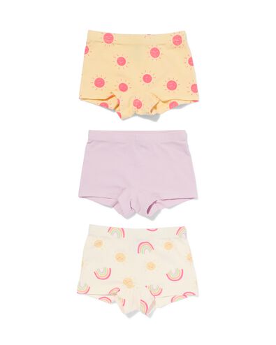 kinderboxers stretch katoen - 3 stuks lila