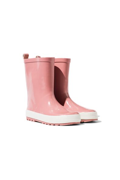 kinder regenlaarzen rubber oudroze
