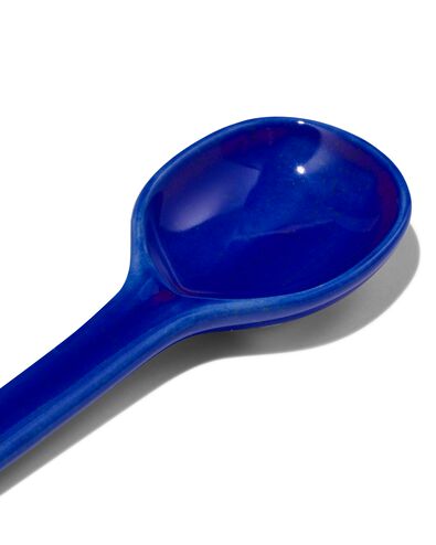 opscheplepel 30cm aardewerk blauw