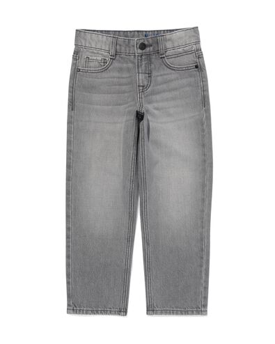 kinderjeans straight fit grijs