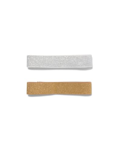 elastieken voor lunchbox met glitters - 2 stuks