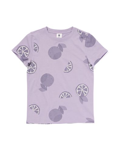 kinder t-shirt citrus paars