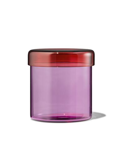glazen pot &Oslash;10x11 roze