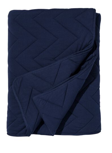 bedsprei katoen 260x235 donkerblauw