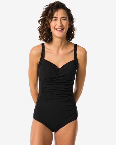 dames badpak control zwart