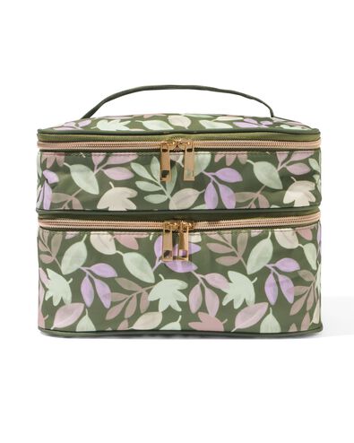 beautycase met bloemen 19x26x16