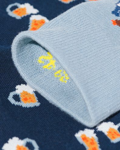 heren sokken met katoen - 2 paar donkerblauw