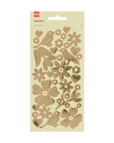 stickervellen 19x10 bloemen - 3 stuks