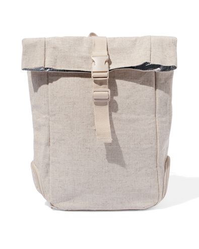 koelrugzak linnenlook 34x24x12