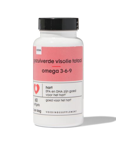 gezuiverde visolie totaal omega 3-6-9 - 60 stuks