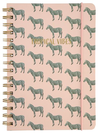 notitieboek met spiraal A5 gelinieerd zebra