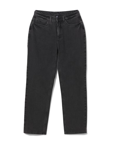 dames jeans straight fit donkergrijs