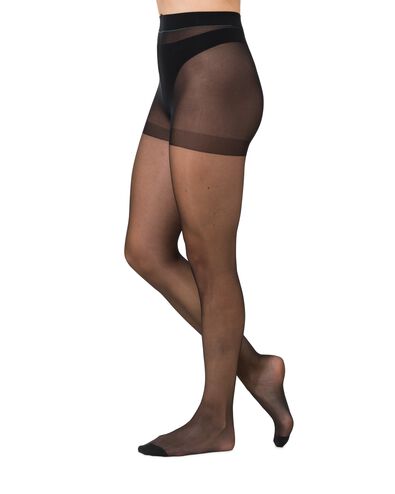 pantys glanzend 15denier - 2 stuks zwart