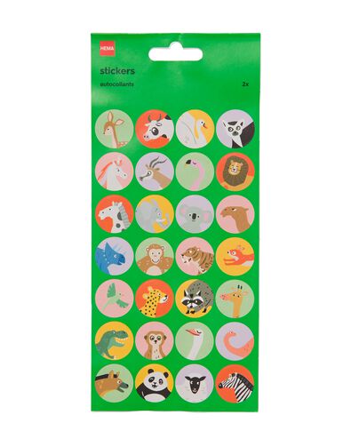 stickervellen dieren 19x10 - 2 vel