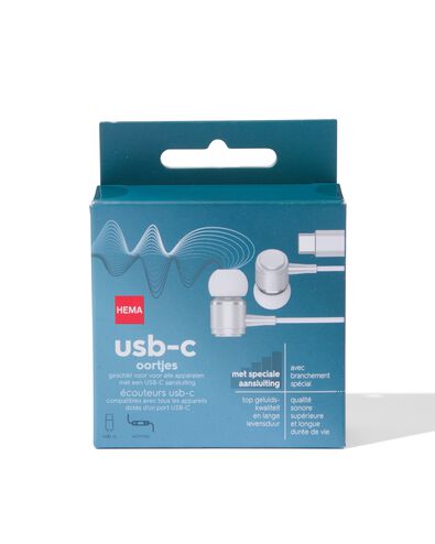 oortjes in-ear USB-C wit