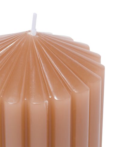 pilaarkaars bloem met ribbels &Oslash;7x12 naturel