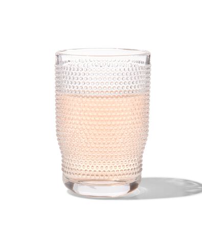 longdrink glas Bergen bolletjes reli&euml;f 340ml