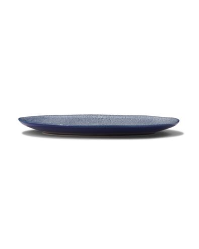 schaal 30cm Porto reactief glazuur wit/blauw