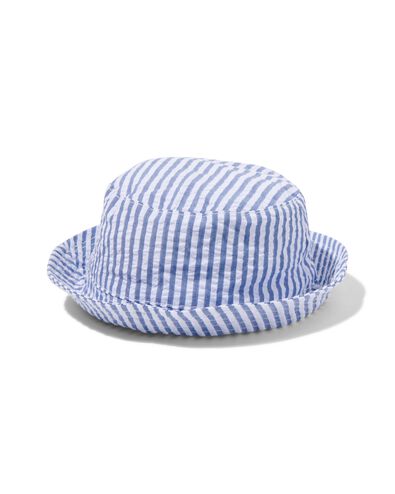 babyhoed met strepen blauw