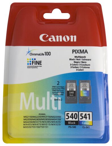 cartridge Canon PG-540/CL-541 zwart/kleur - 2 stuks