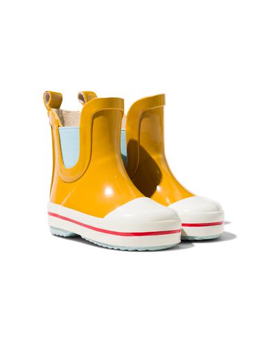 baby regenlaarzen rubber geel