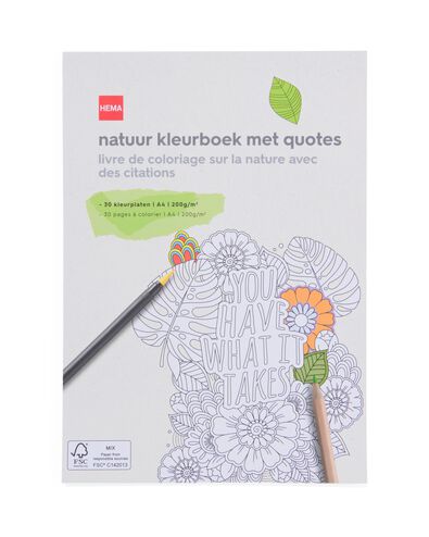 natuur kleurboek met quotes