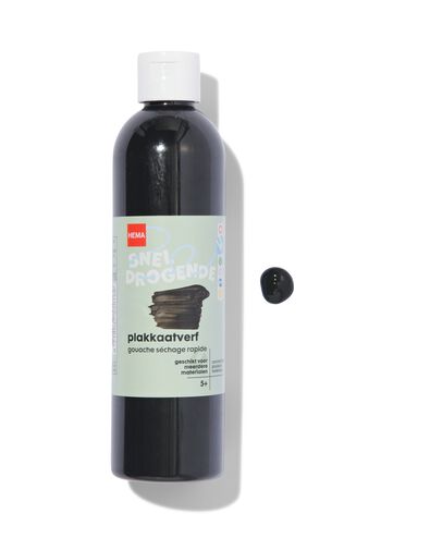 plakkaatverf zwart 250ml
