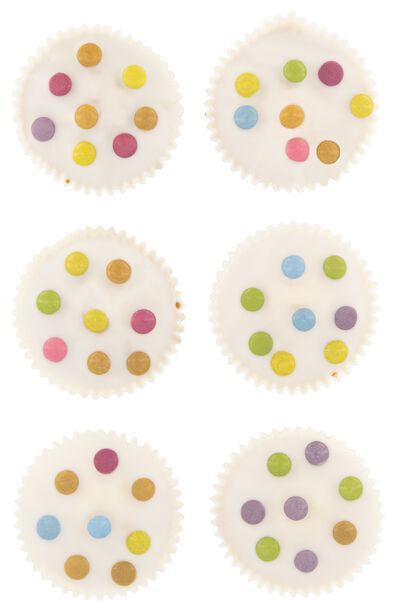 confetti cakejes 6 stuks